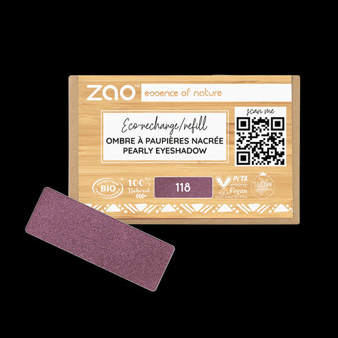 Zao 長方礦物眼影補充裝 Rectangle Eyeshadow Refill
